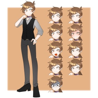 立ち絵と表情差分の一例④