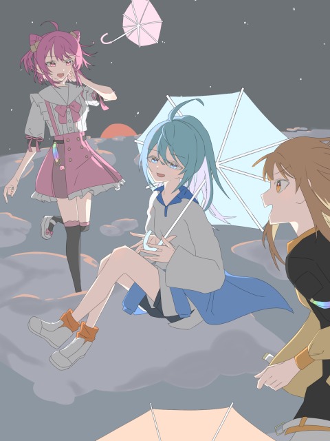 カラフルピーチ　イラスト