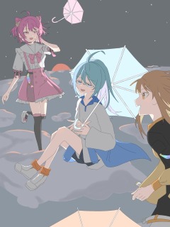 カラフルピーチ　イラスト
