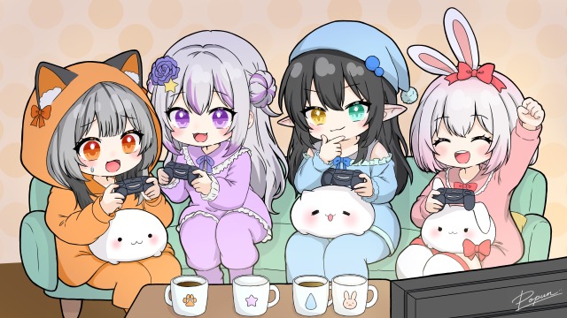 vtuber様のミニキャライラスト