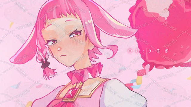 等身イラスト🩷🐰