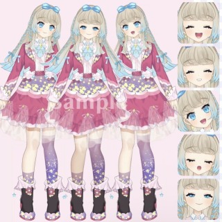🍭(6枚)等身キャラLive2Dポートフォリオ