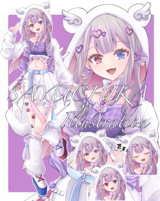 女性ライバー様IRIAM立ち絵
