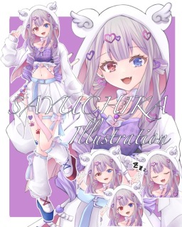女性ライバー様IRIAM立ち絵
