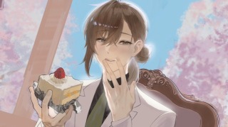 ラフ(顔だけ書き込み)
