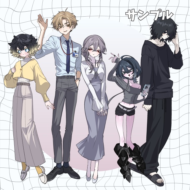 アニメ塗り風立ち絵サンプル