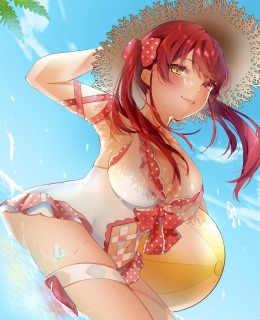 ホロライブ　宝鐘マリン　ファンアート