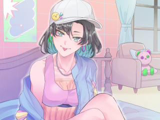 背景付きイラスト