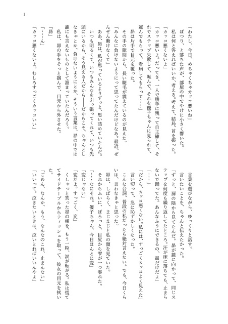 小説サイト投稿作品