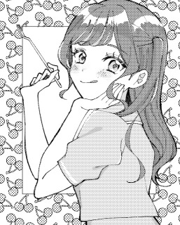モノクロイラスト