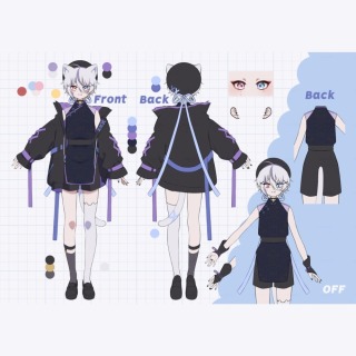 キャラクターデザイン/二面図制作