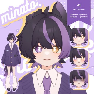 Live2Dパーツ分けイラスト