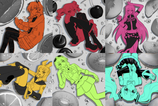 ボーカロイド&times;カラーチャート