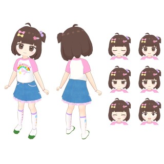 自作した3Dキャラクター
