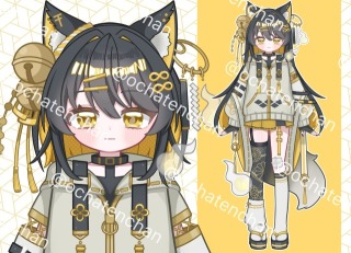 Live2D用パーツ分けイラスト