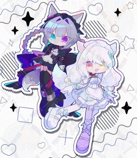 オリジナルキャラクター(左)