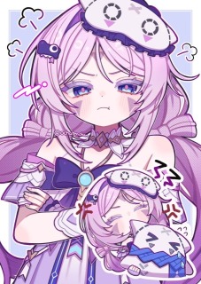 二次創作イラスト(一枚絵＋ミニキャラ)