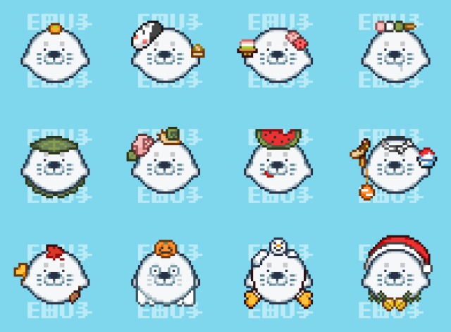 48&times;48 ドット絵