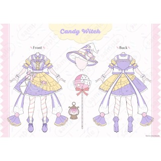 衣装デザイン｜キャンディをモチーフにした魔法使い