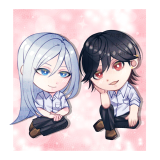 オリジナルキャラクターのミニキャライラスト