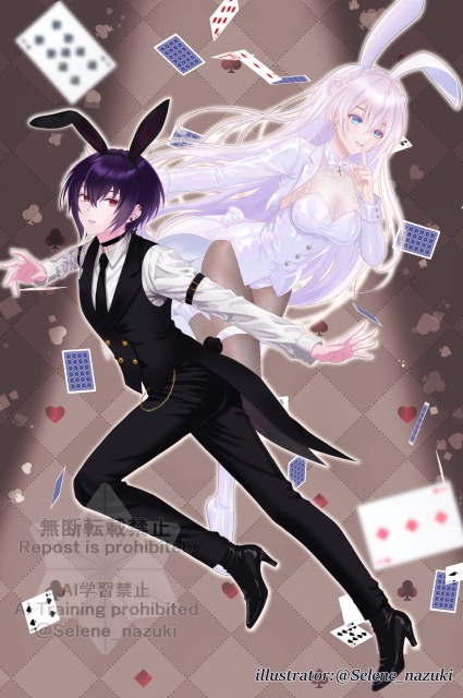サムネイル風イラスト、一枚絵