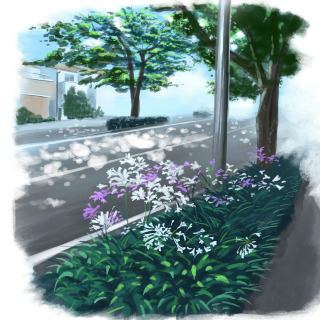 風景スケッチサンプル