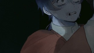 怯えている男の子