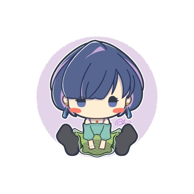 おすわりイラスト