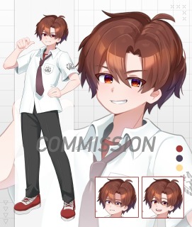 立ち絵イラスト(学生)