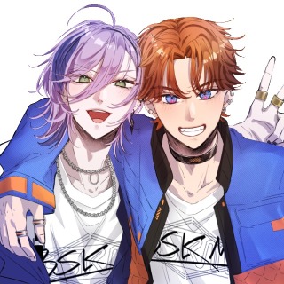2人・バストアップ・カラーイラスト