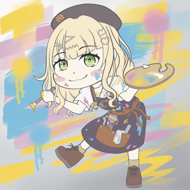 ポップなディフォルメイラスト(ファンアート)