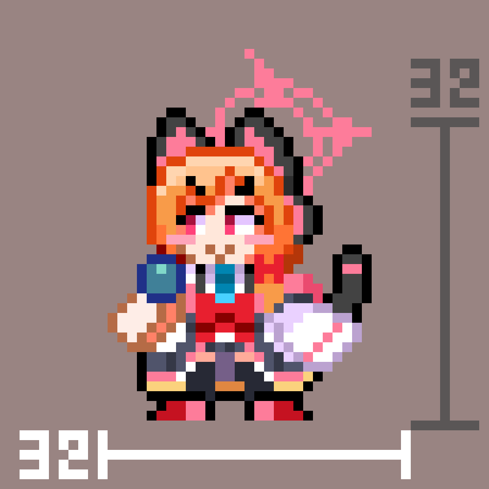 FNF用のドット絵スプライトに使うドット絵