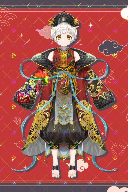 Live2Dパーツ分け立ち絵サンプル