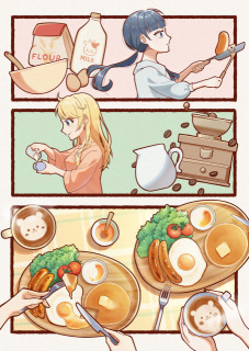 ハッピーな朝ごはん