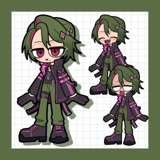 【work】配信用キャラクターのイラスト制作