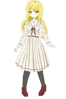 清楚系女の子の立ち絵