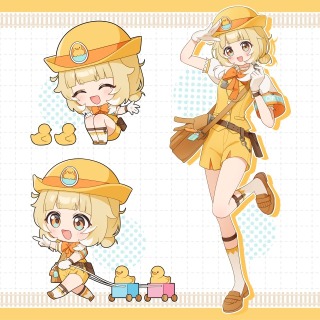 [オリジナル]デフォルメイラスト、立ち絵