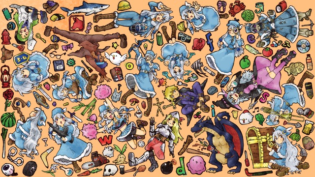 ミニキャラや小物のイラスト