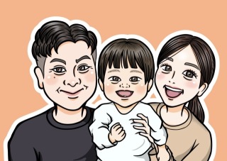 【似顔絵】普通頭身・バストアップ