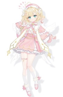 vtuber向けキービジュアルイラスト(表情変更可能PSD)