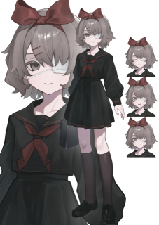 キャラクターデザイン　立ち絵