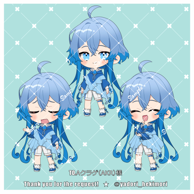 ミニキャラ仕事絵