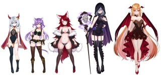 同人ゲーム用キャラデザ