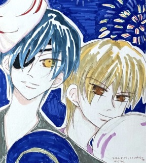 花火大会男性一次創作