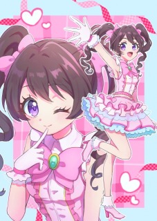 アイドル風の女の子 一枚絵