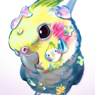 鳥　似顔絵