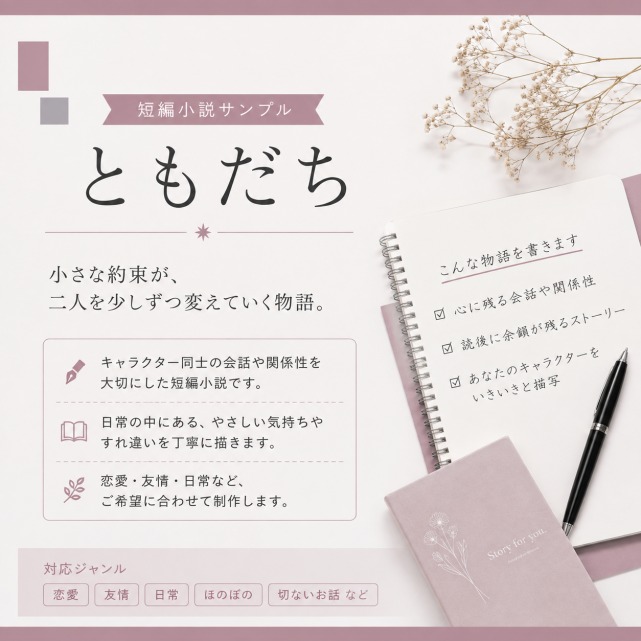 ともだち　｜　短編小説サンプル