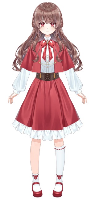 【Live2D用】パーツ分け立ち絵イラスト