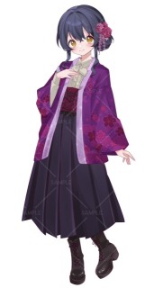 立ち絵　和服の女の子