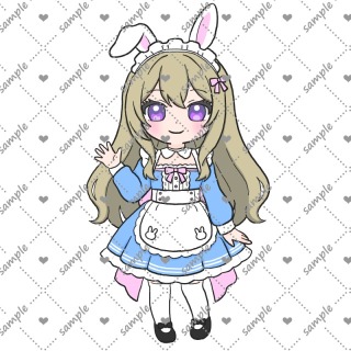 【サンプル】ミニキャライラスト１